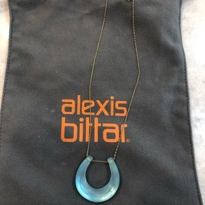 Alexis Bittar Horseshoe Lucite Necklace